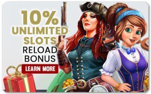 Read more about the article 10% UNLIMITED SLOTS RELOAD BONUS UP TO $888