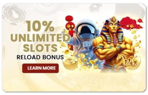 Read more about the article 10% UNLIMITED SLOTS RELOAD BONUS UP TO $888