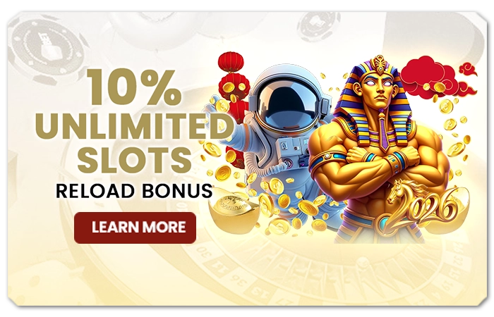 You are currently viewing 10% UNLIMITED SLOTS RELOAD BONUS UP TO $888