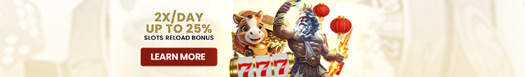2XDAY UP TO 25% SLOTS RELOAD BONUS AT LUXEBET88