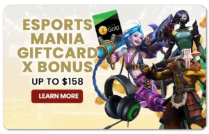Read more about the article ESPORTS MANIA GIFT CARD X BONUS UP TO $188