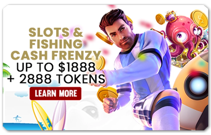 You are currently viewing SLOTS AND FISHING CASH FRENZY UP TO $1888 + 2888 TOKENS