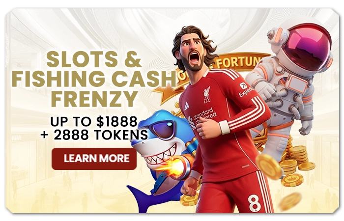 You are currently viewing SLOTS AND FISHING CASH FRENZY UP TO $1888 + 2888 TOKENS
