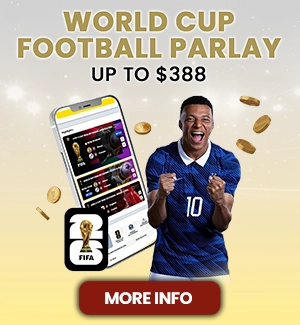WORLD CUP FOOTBALL PARLAY UP TO $388 at LuxeBet88SG!