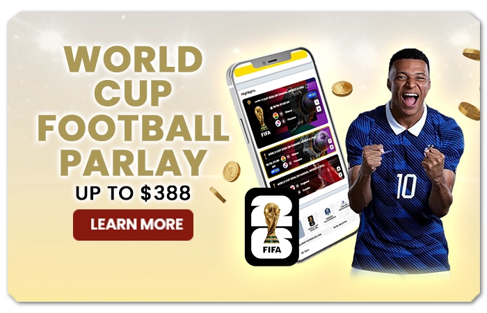 You are currently viewing WORLD CUP FOOTBALL PARLAY UP TO $388