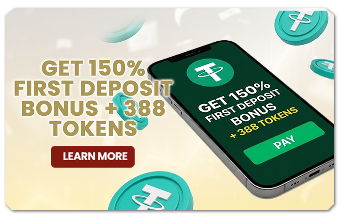 You are currently viewing FIRST DEPOSIT BONUS W/ USDT