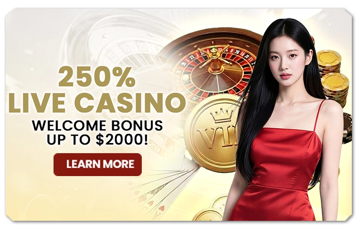 You are currently viewing 250% LIVE CASINO WELCOME BONUS UP TO $2000