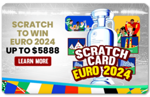 Read more about the article SCRATCH TO WIN EURO 2024 UP TO $5888 IN PRIZES