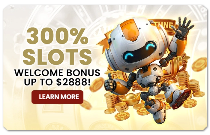 You are currently viewing 300% SLOTS WELCOME BONUS UP TO $2888