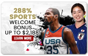 Read more about the article 288% SPORTS WELCOME BONUS UP TO $2188!