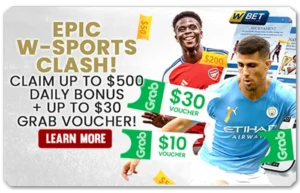 Read more about the article EPIC W-SPORTS CLASH! CLAIM UP TO $500 DAILY BONUS + UP TO $30 GRAB VOUCHER!