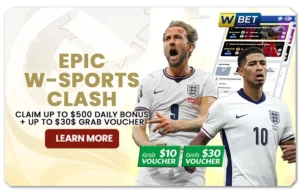 Read more about the article EPIC W-SPORTS CLASH! CLAIM UP TO $500 DAILY BONUS + UP TO $30 GRAB VOUCHER!