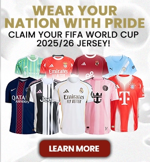 WEAR YOUR NATION WITH PRIDE & CLAIM YOUR FIFA WORLD CUP 25/26 JERSEY!
