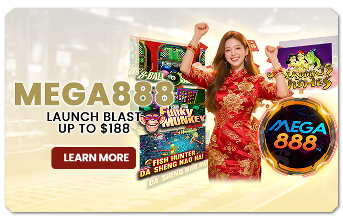 You are currently viewing MEGA888 LAUNCH BLAST UP TO $188 + UP TO 388 TOKENS